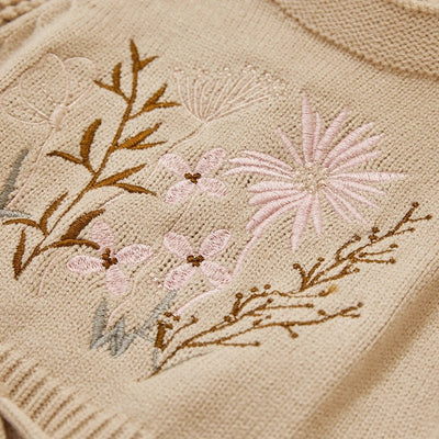 Embroidered Drawstring Romper 6-24 Months - Skaldo & Malin