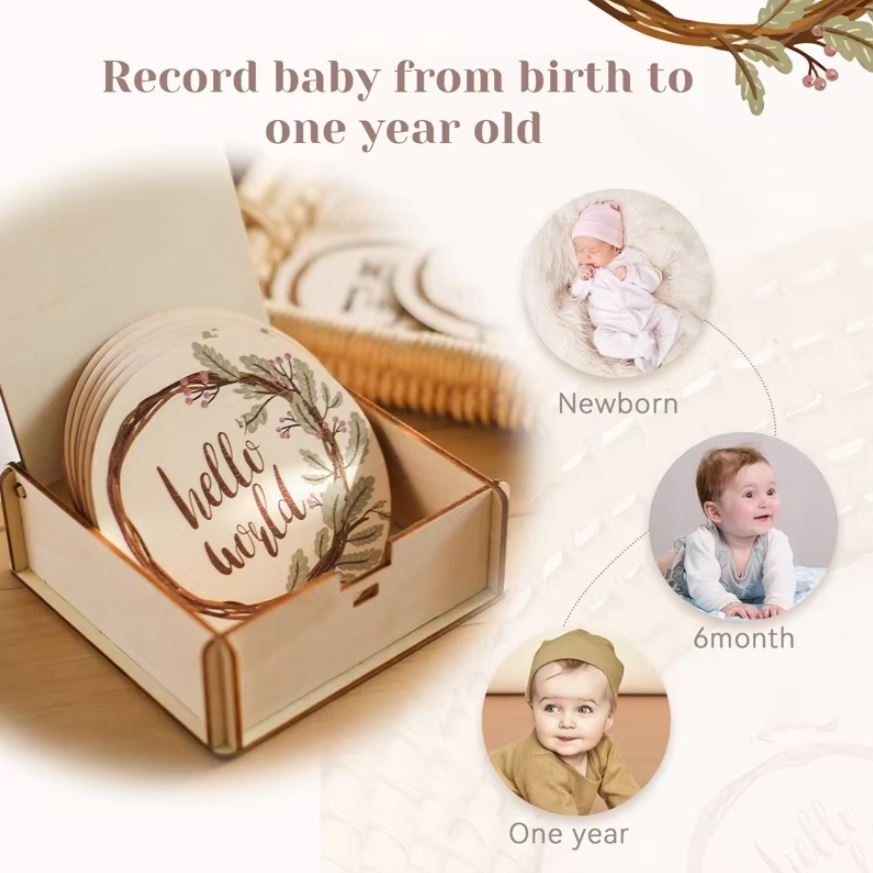 Baby Monthly Milestone Set