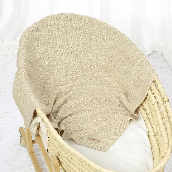 Knitted Soft Stroller Wrap Blanket