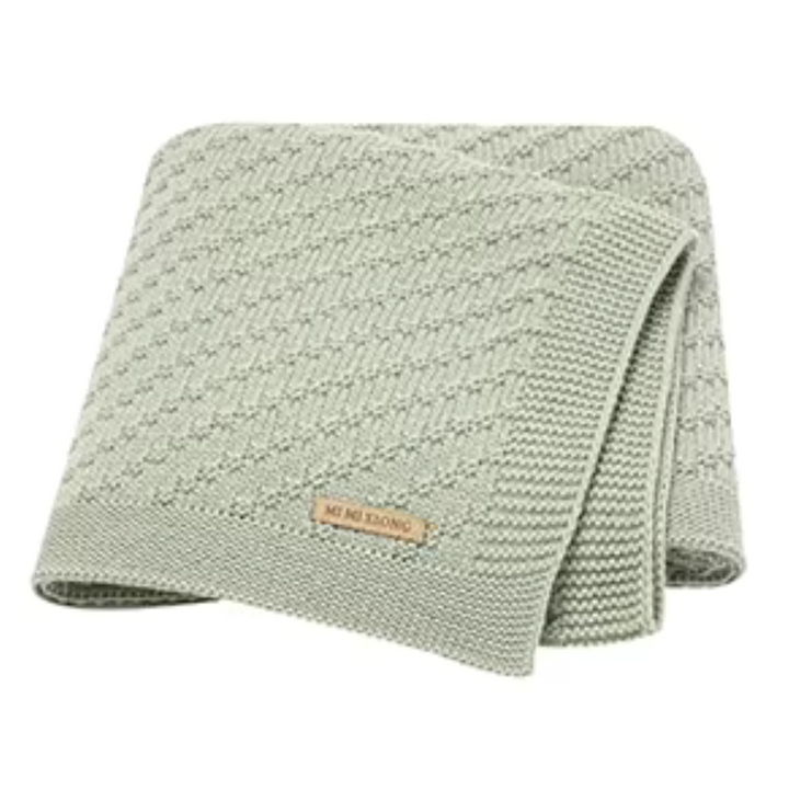 Knitted Soft Stroller Wrap Blanket