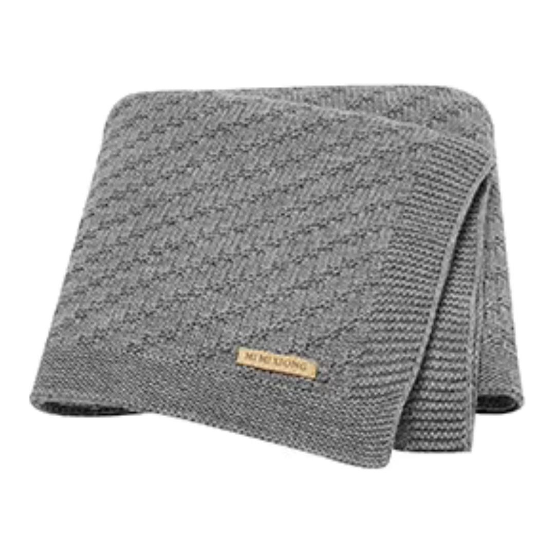 Knitted Soft Stroller Wrap Blanket