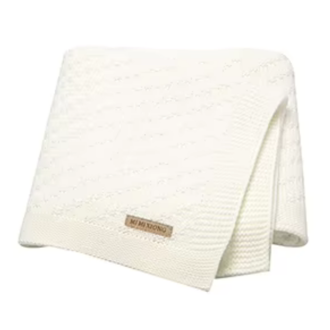 Knitted Soft Stroller Wrap Blanket