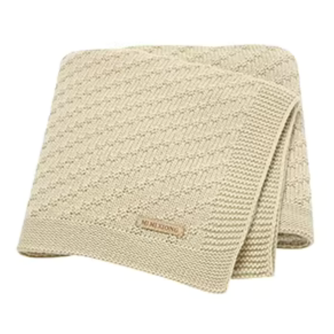 Knitted Soft Stroller Wrap Blanket
