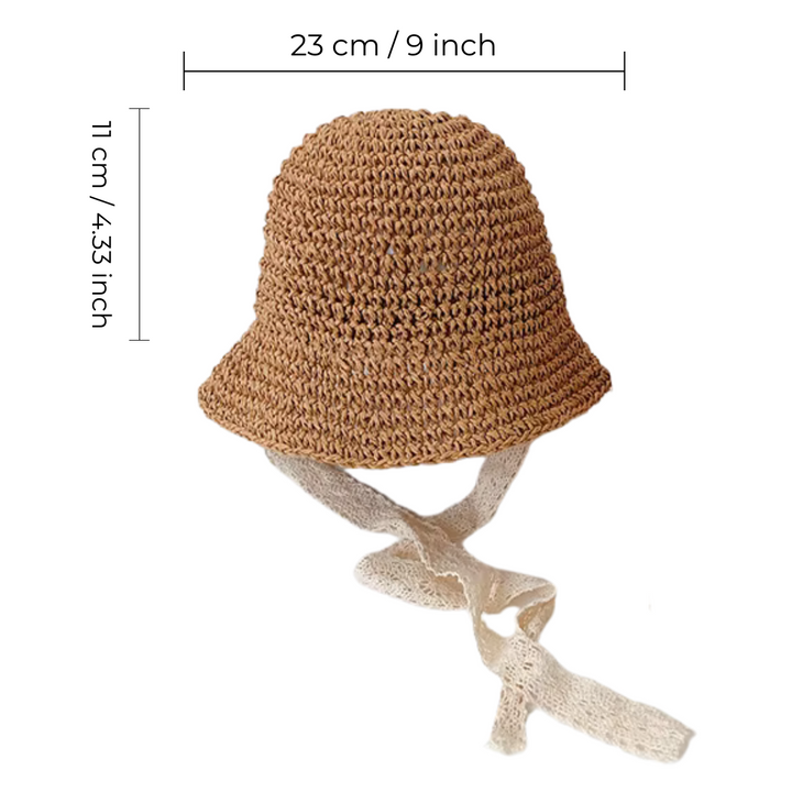 Knitted Lace Bow Hat 6-48 Months