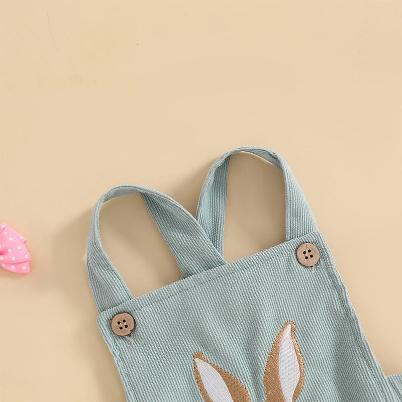 Sleeveless Bunny Embroidered Jumpsuit  0-18 Months
