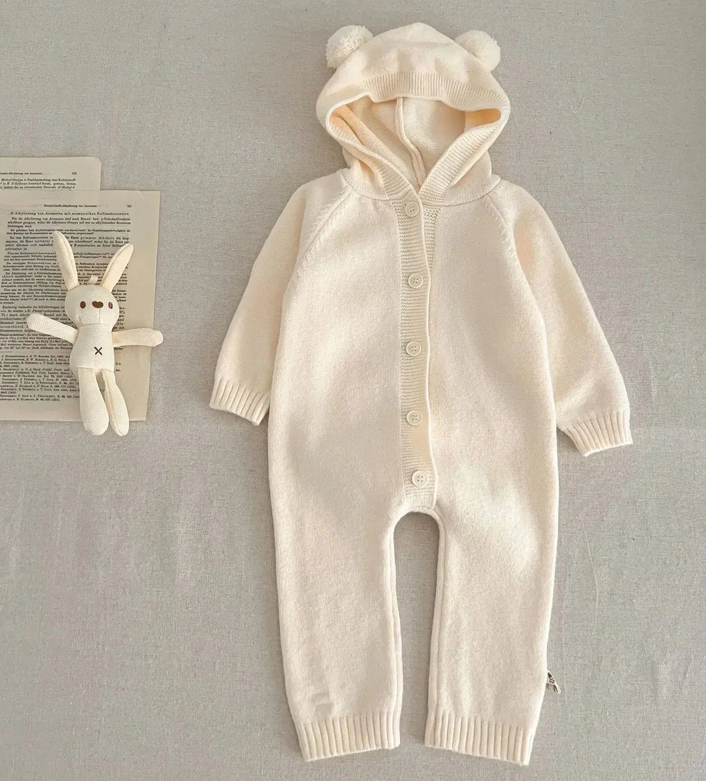 CozyBear Knitted Baby Jumpsuit 0-3 Years