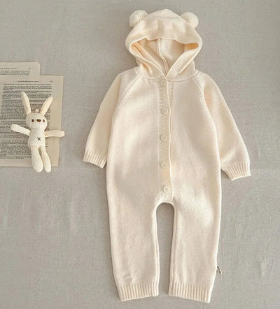 CozyBear Knitted Baby Jumpsuit 0-3 Years