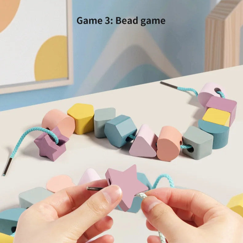 Montessori Shape Stacking & Matching Board