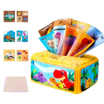Montessori Baby Tissue Box Sensory Toy