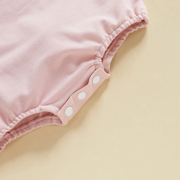 Long Sleeve Ruffle Jumpsuit & Bunny Hat Set 0-18 Months