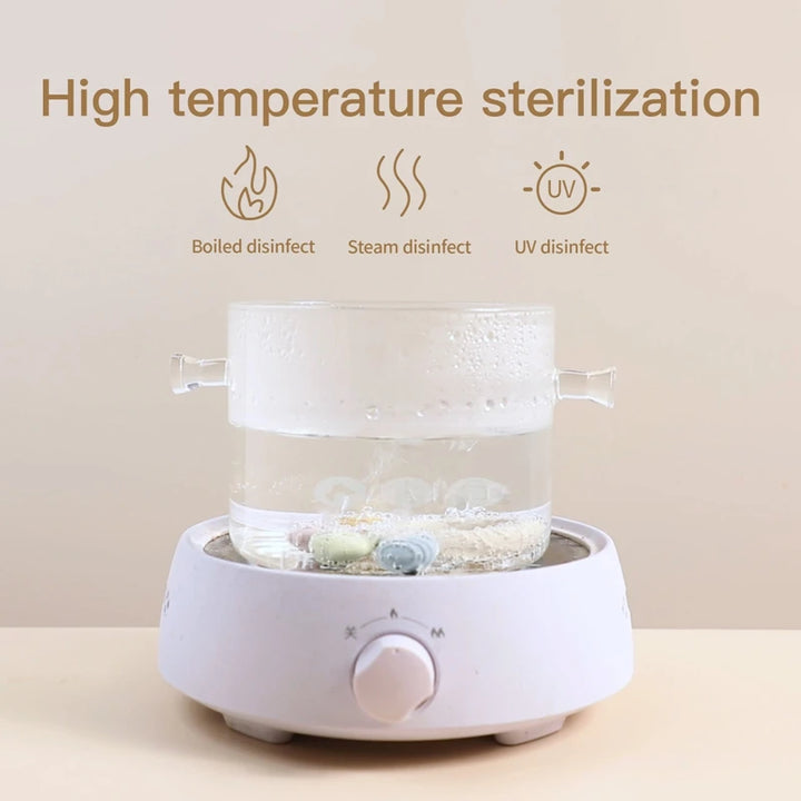 Silicone Baby Teether Chew Beads Rattle Toy