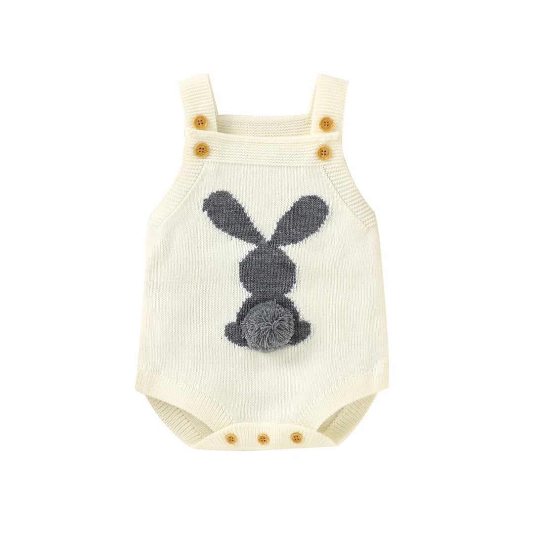 Knitted Rabbit Strap Overalls 0-18 Months