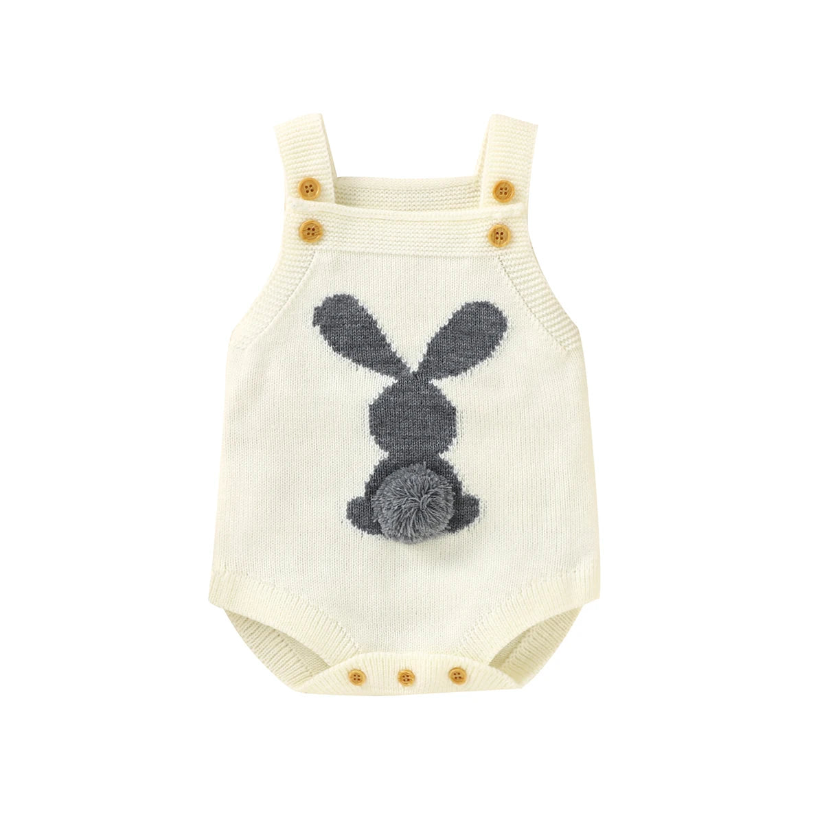 Knitted Rabbit Strap Overalls 0-18 Months