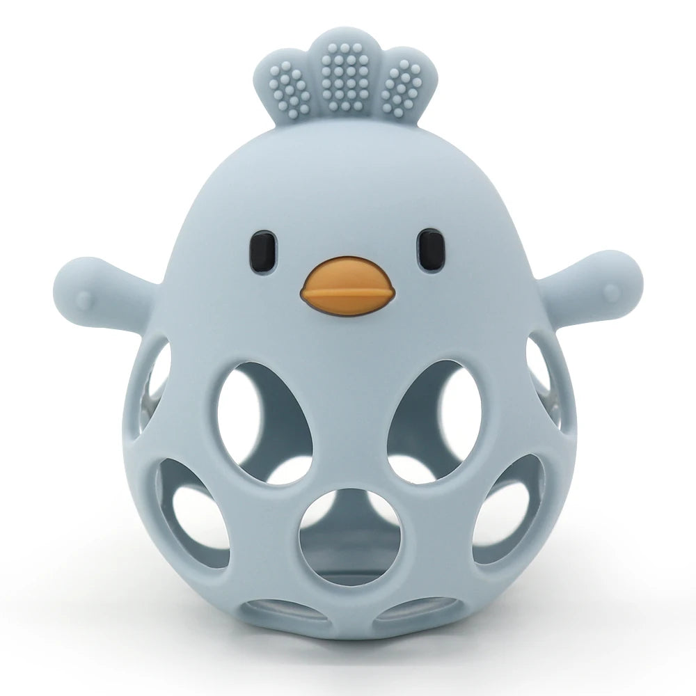 Soft Silicone Baby Teether Cartoon Animal Design