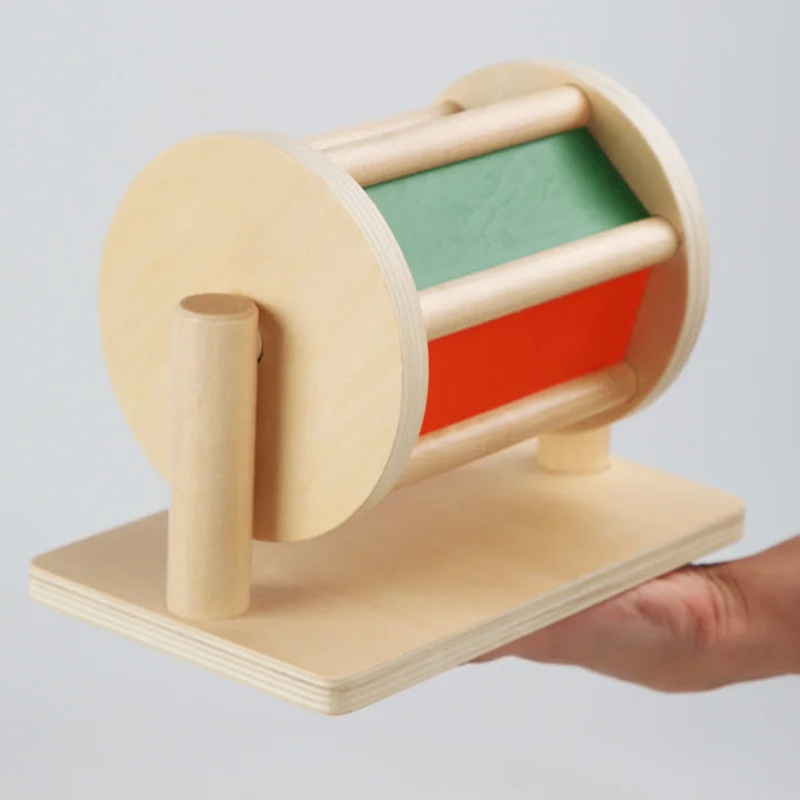 Wooden Macaron Drum with Mirror