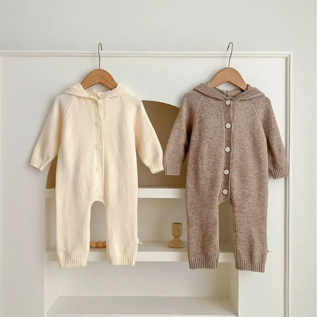 CozyBear Knitted Baby Jumpsuit 0-3 Years