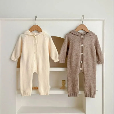 CozyBear Knitted Baby Jumpsuit 0-3 Years