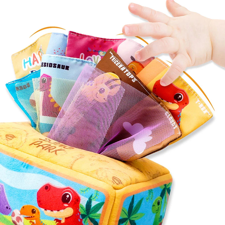 Montessori Baby Tissue Box Sensory Toy