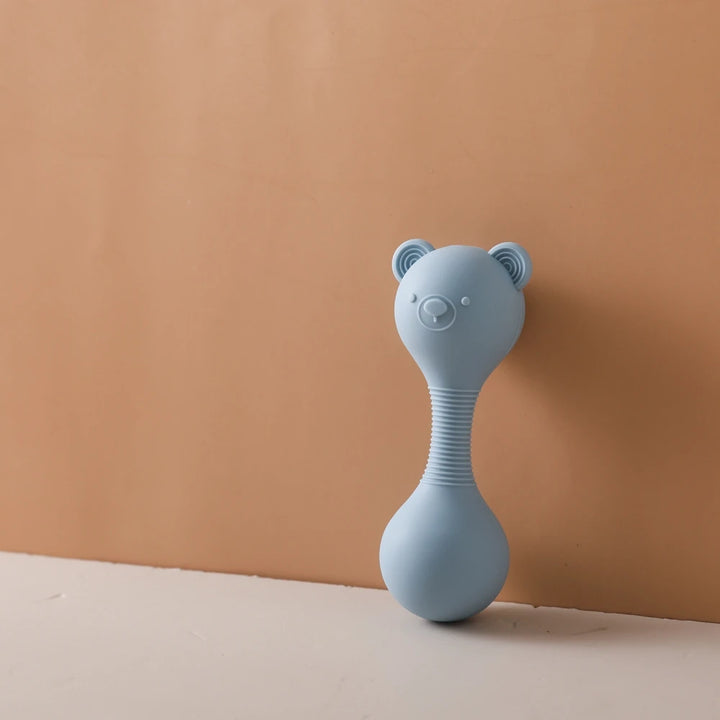 Silicone Bear Maracas Rattle & Teether