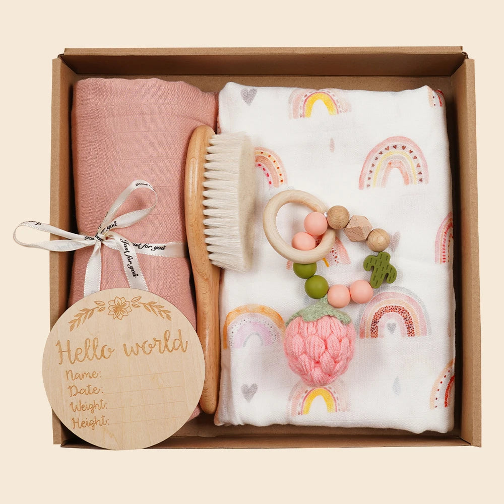 Bamboo Cotton Muslin Swaddle Blanket Set