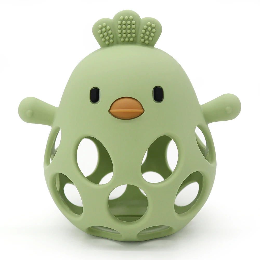 Soft Silicone Baby Teether Cartoon Animal Design