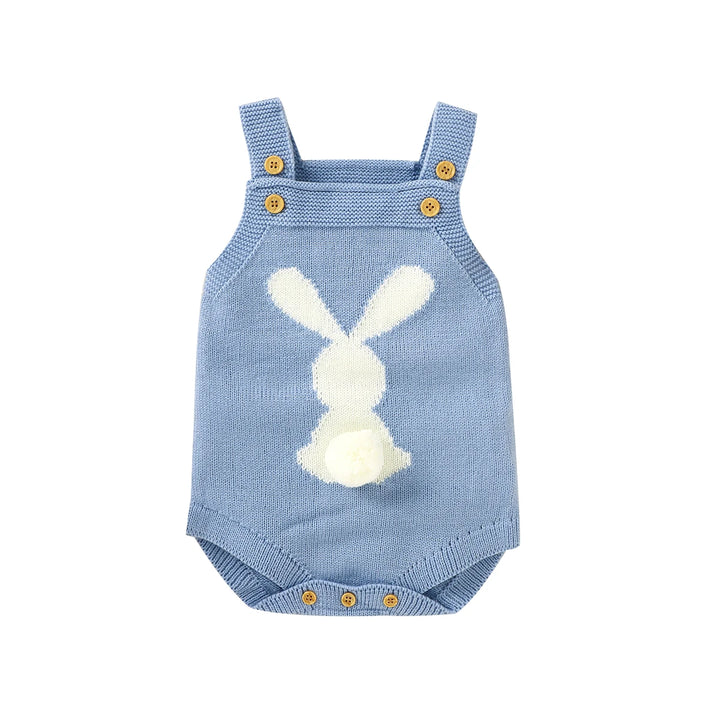 Knitted Rabbit Strap Overalls 0-18 Months