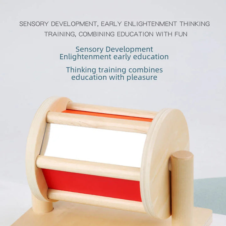 Wooden Macaron Drum with Mirror