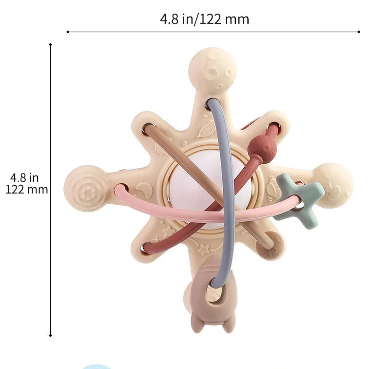 Sensory Teether Rattle Montessori Toy for Babies