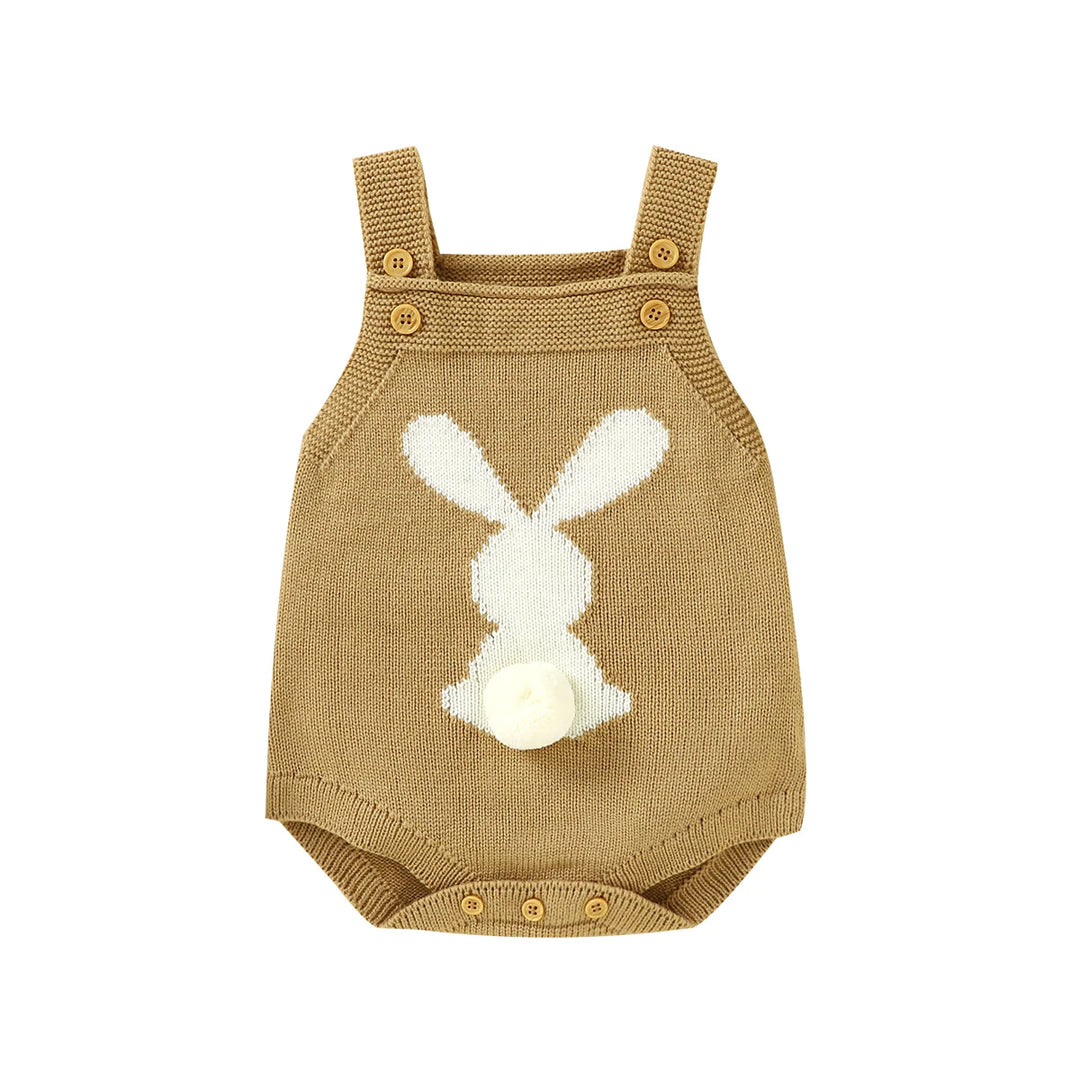 Knitted Rabbit Strap Overalls 0-18 Months