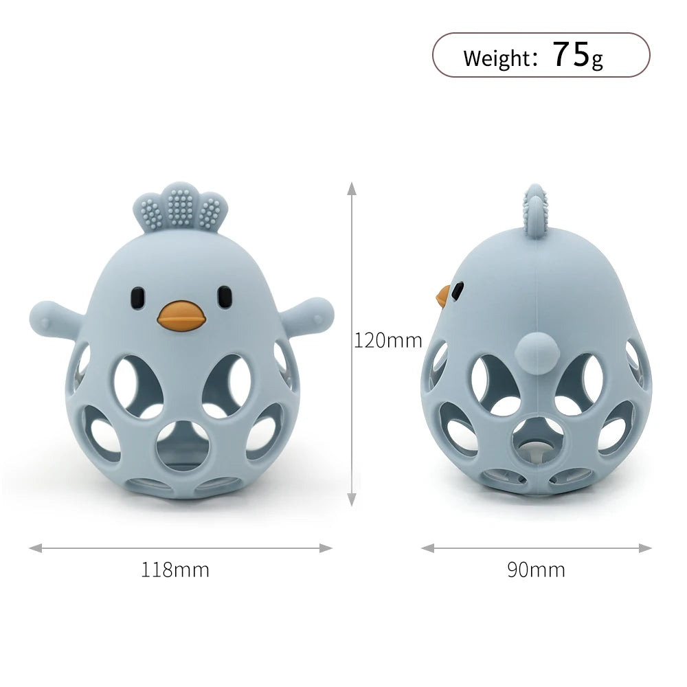 Soft Silicone Baby Teether Cartoon Animal Design