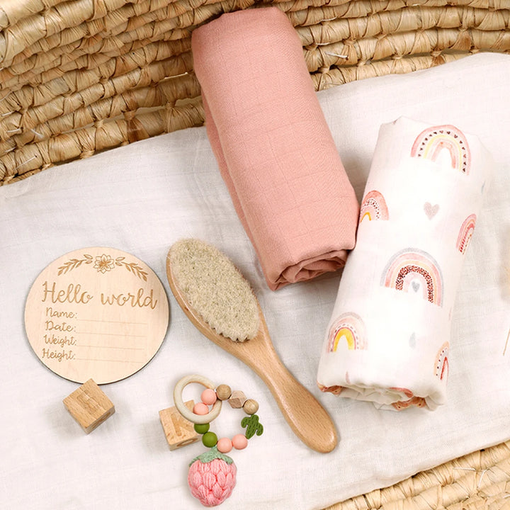 Bamboo Cotton Muslin Swaddle Blanket Set