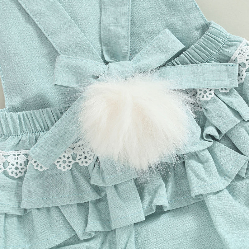 Vintage Bunny Overalls & Ears Set 0-18 Months