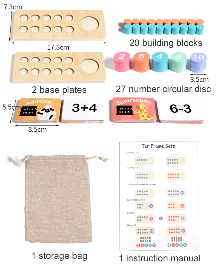 Montessori Wooden Arithmetic Learning Set