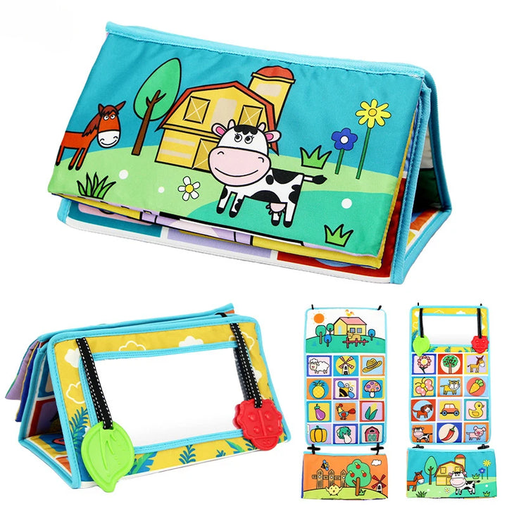 Montessori Tummy Time Mirror & Sensory Toy