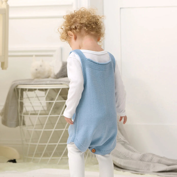 Knitted Rabbit Strap Overalls 0-18 Months