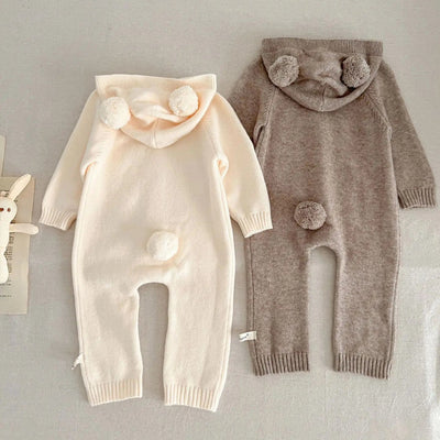 CozyBear Knitted Baby Jumpsuit 0-3 Years