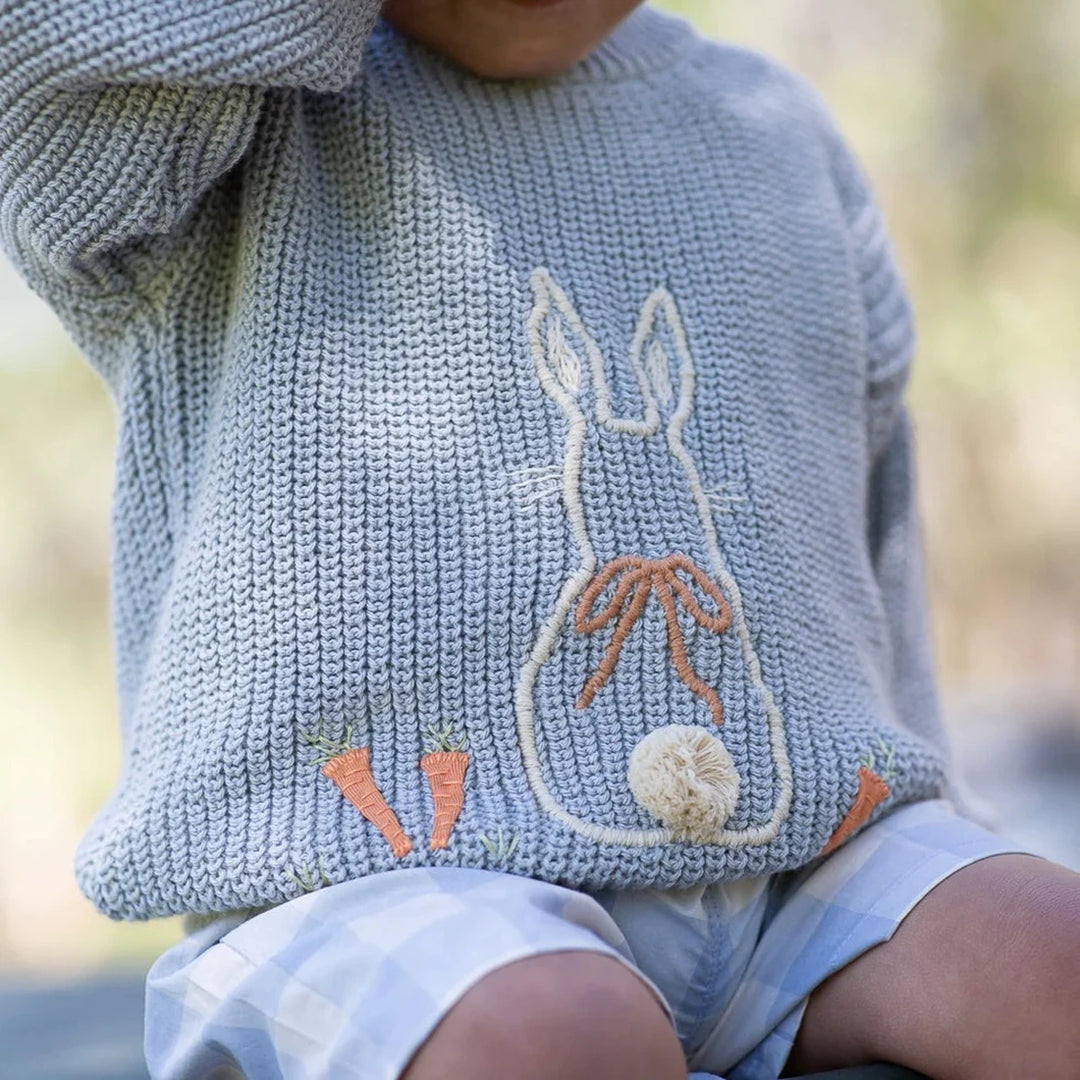Oversized Cable Knit Bunny Sweater 1-4 Years