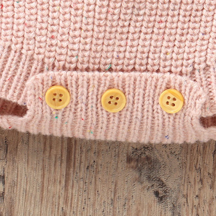 Knitted Long Sleeve Onesie and Bunny Hat Set 0-12 Months