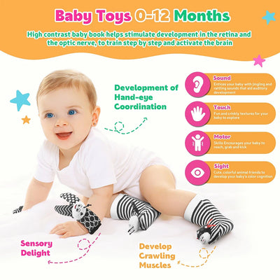 Foot Finder & Wrist Rattle Sensory Toy Set