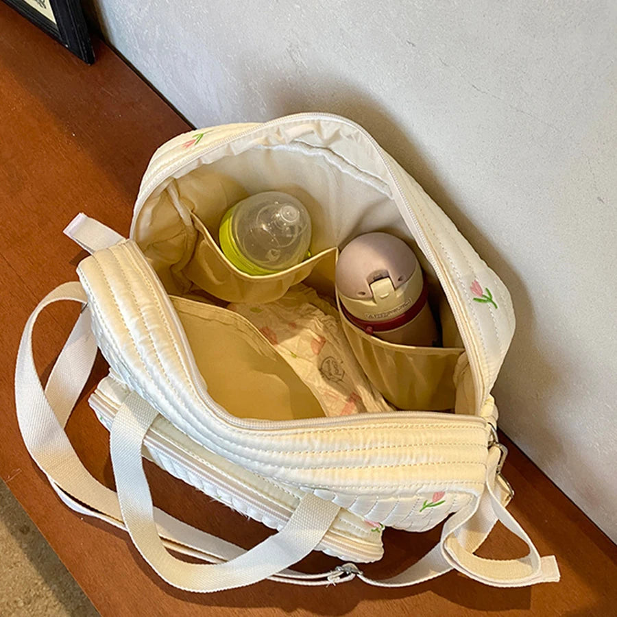 Embroidered Mommy Diaper Bag