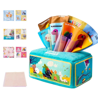 Montessori Baby Tissue Box Sensory Toy