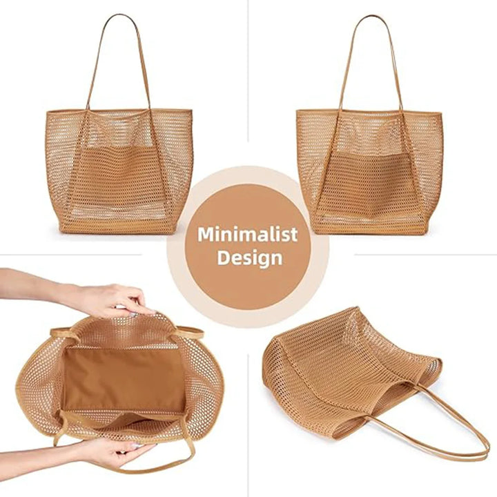 Foldable Nylon Mesh Tote