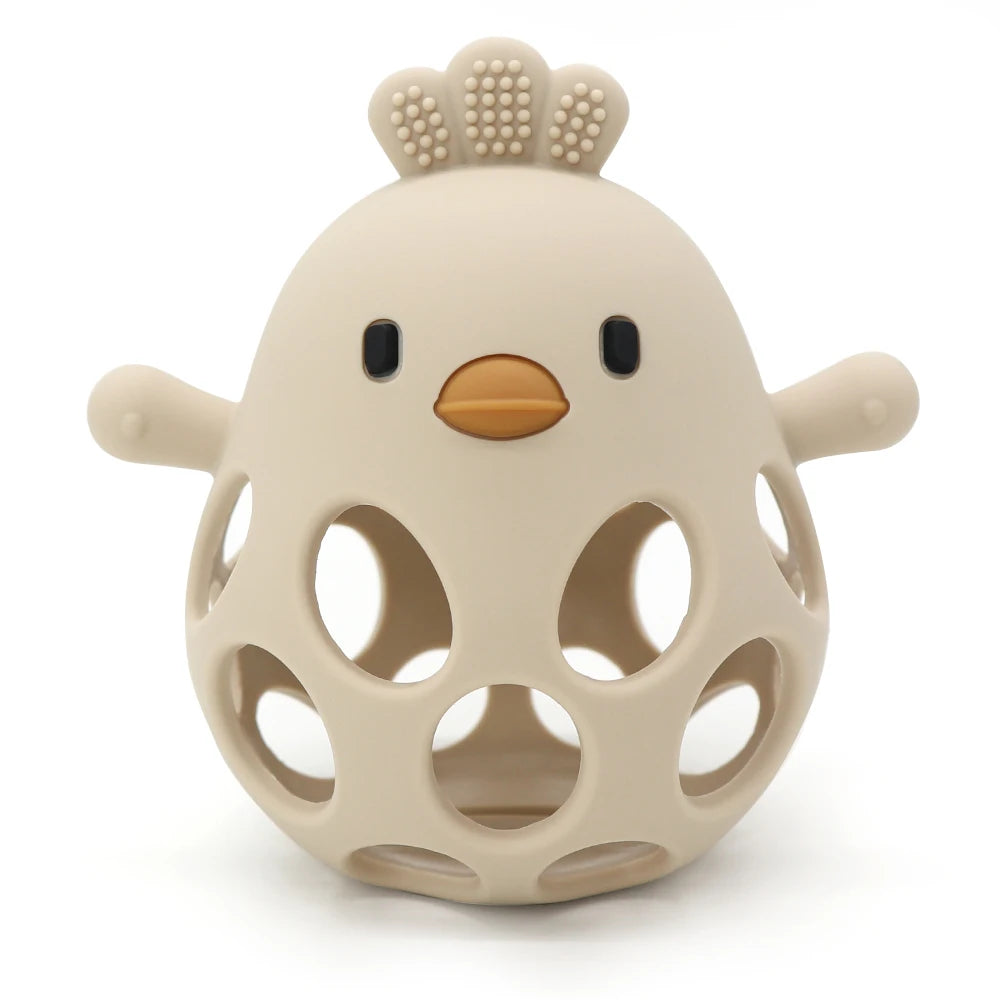 Soft Silicone Baby Teether Cartoon Animal Design