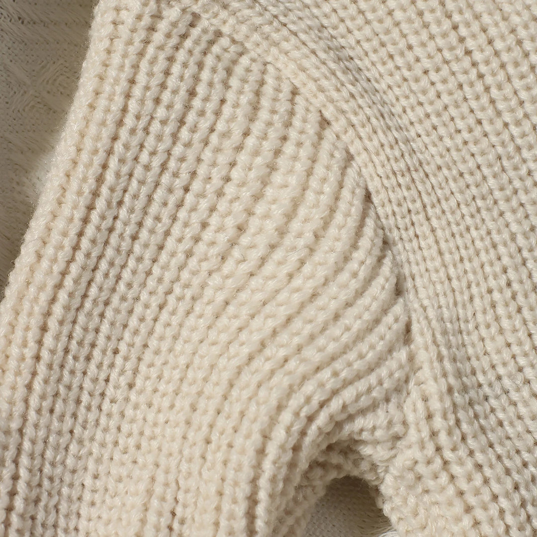 Hello World Knitted Romper & Pom-Pom Hat Set 0-1 Month