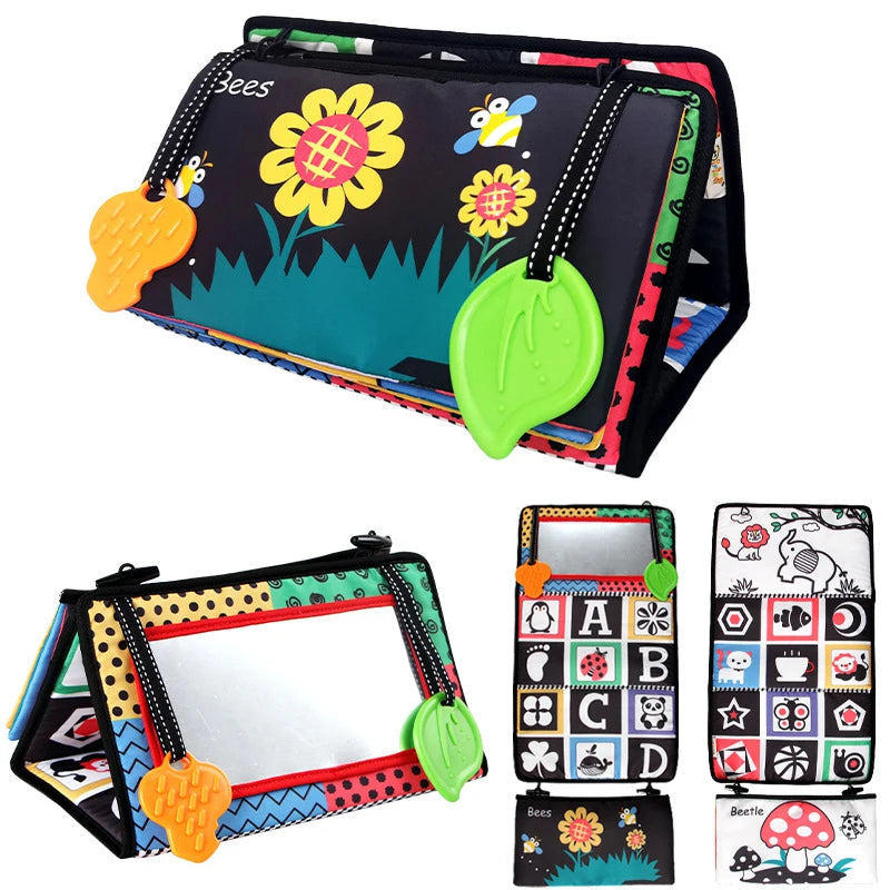 Montessori Tummy Time Mirror & Sensory Toy