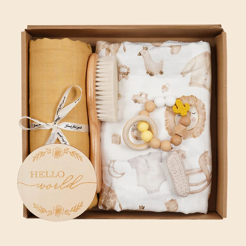 Bamboo Cotton Muslin Swaddle Blanket Set