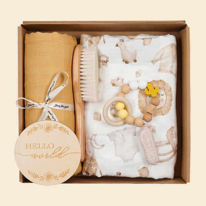Bamboo Cotton Muslin Swaddle Blanket Set