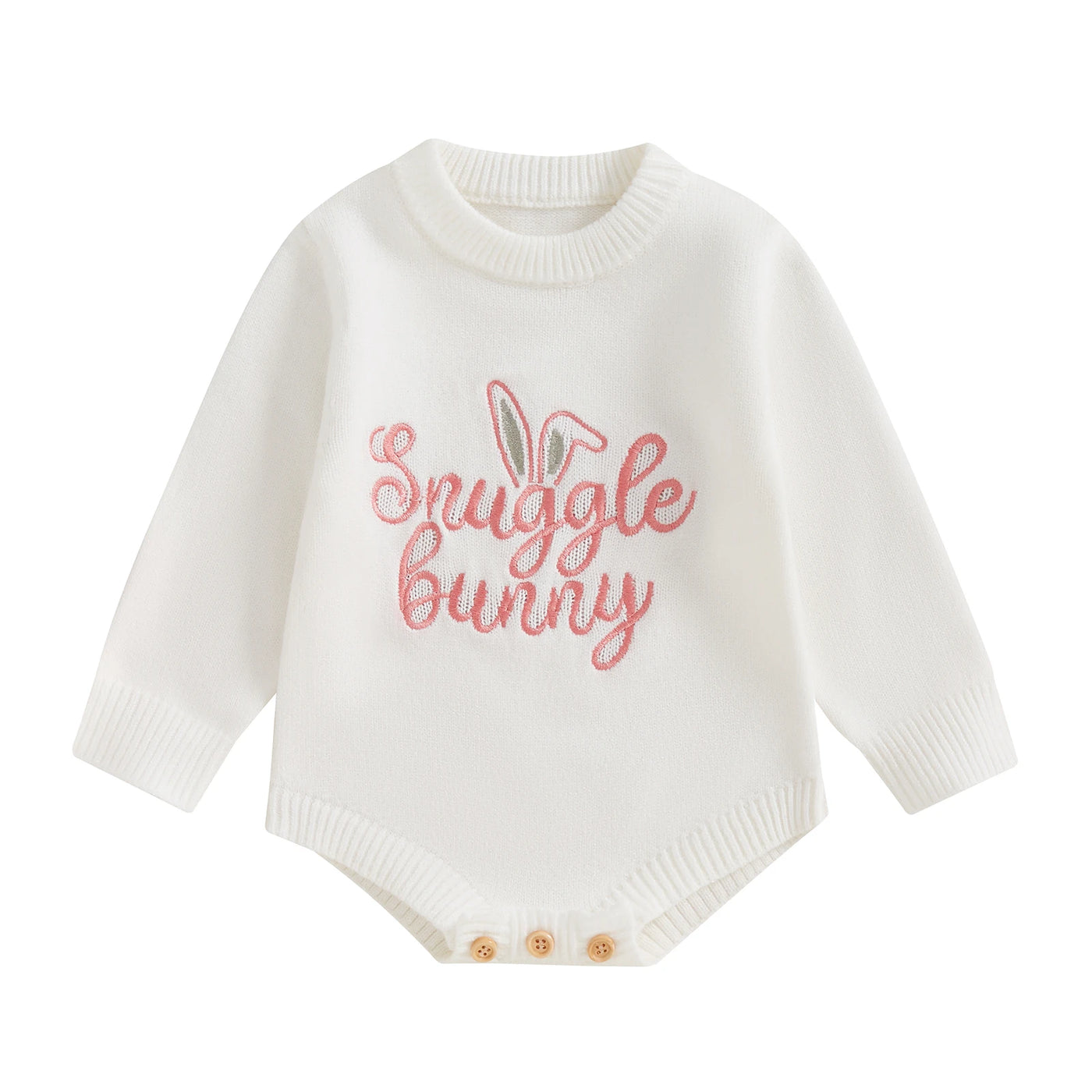 Long Sleeve Easter Sweater Romper 0-18 Months