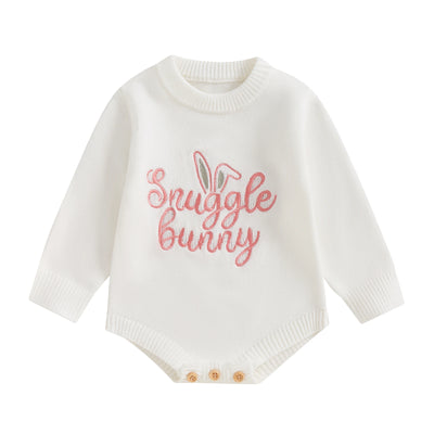Long Sleeve Easter Sweater Romper 0-18 Months