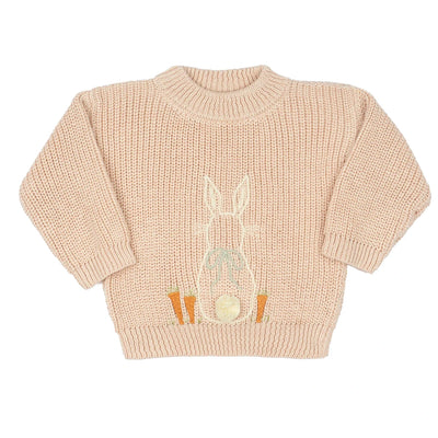 Oversized Cable Knit Bunny Sweater 1-4 Years